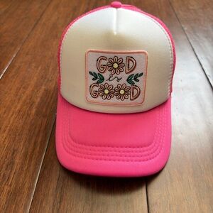 God is Good Trucker Hat with Embroidered Patch